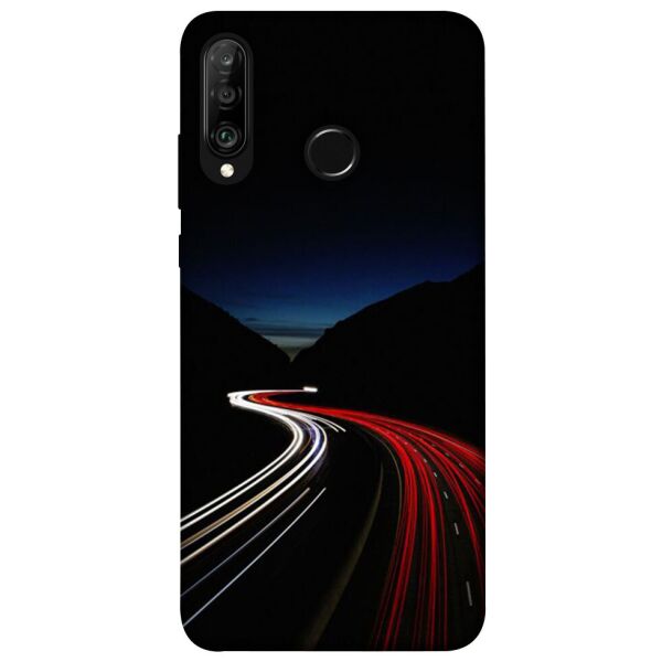 

Чехол itsPrint Красно-белая дорога для Huawei P30 lite