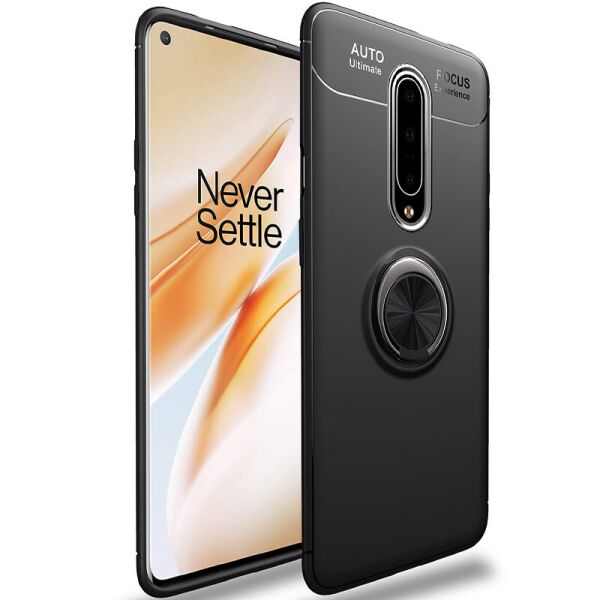 

TPU чехол Deen ColorRing под магнитный держатель (opp) для OnePlus 8 Черный / Черный