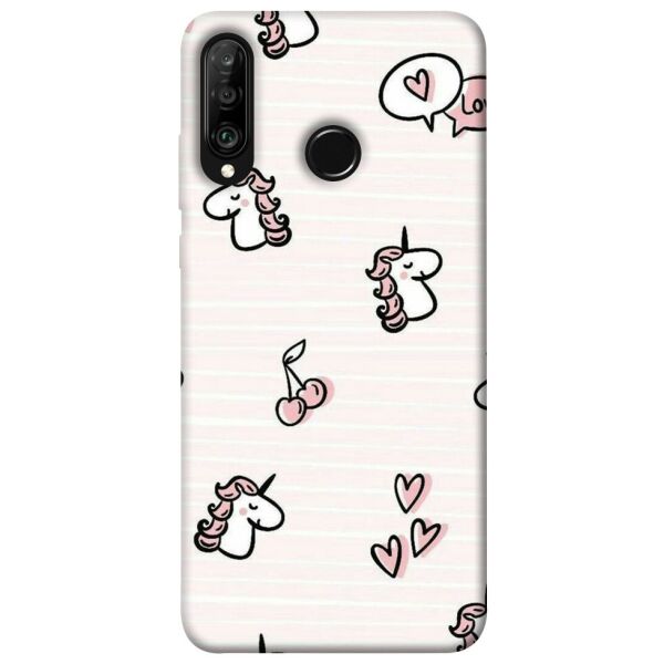 

Чехол itsPrint Паттерн единороги 4 для Huawei P30 lite