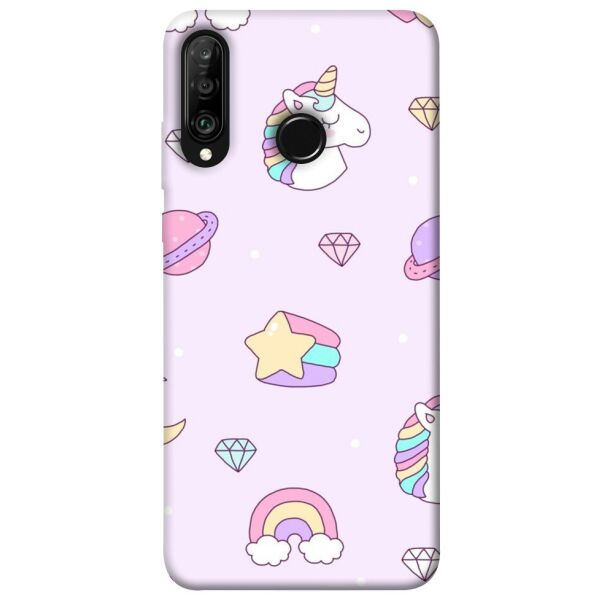 

Чехол itsPrint Паттерн единороги 2 для Huawei P30 lite