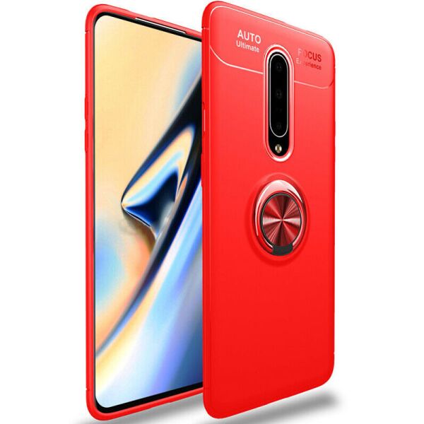 

TPU чехол Deen ColorRing под магнитный держатель (opp) для OnePlus 7 Pro Красный / Красный
