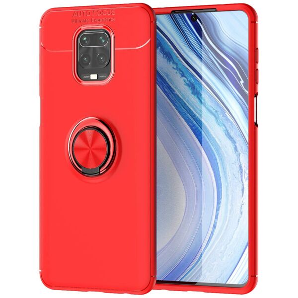 

TPU чехол Deen ColorRing под магнитный держатель (opp) для Xiaomi Redmi Note 9s/Note 9 Pro/9 Pro Max Красный / Красный