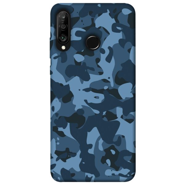 

Чехол itsPrint Синий камуфляж для Huawei P30 lite