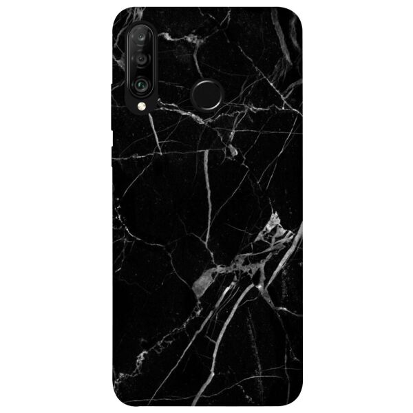 

Чехол itsPrint Черный мрамор для Huawei P30 lite