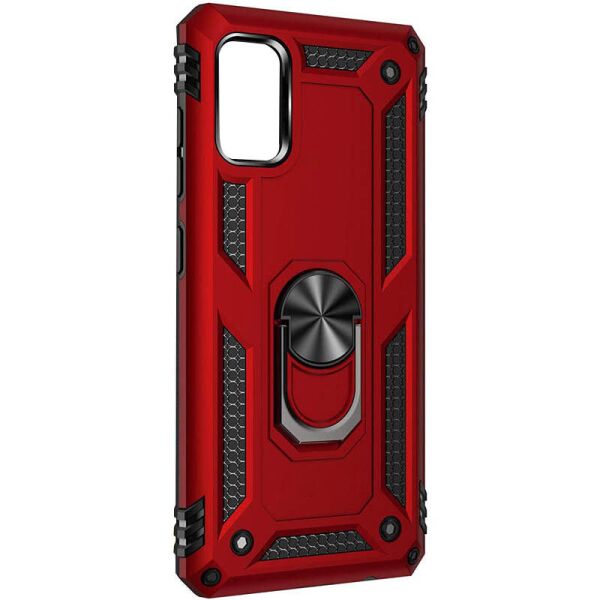 

Ударопрочный чехол Serge Ring for Magnet для Xiaomi Redmi Note 10 / Note 10s Красный