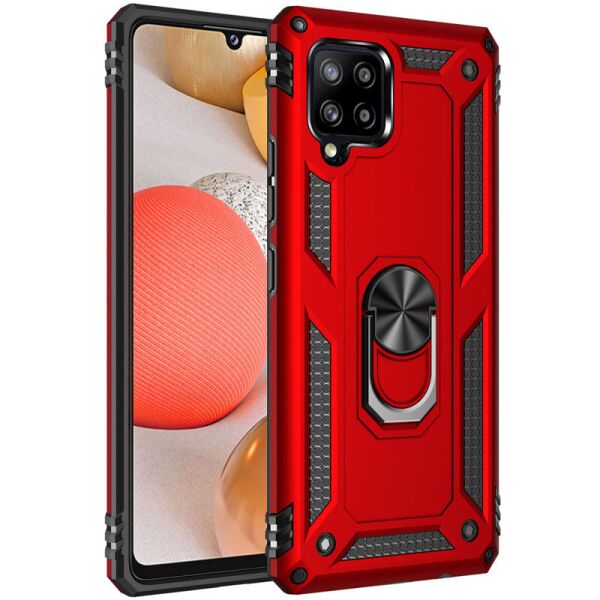 

Ударопрочный чехол Serge Ring for Magnet для Samsung Galaxy A42 5G Красный
