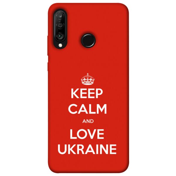 

Чехол itsPrint Keep calm and love Ukraine для Huawei P30 lite