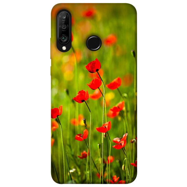 

Чехол itsPrint Маковое поле для Huawei P30 lite