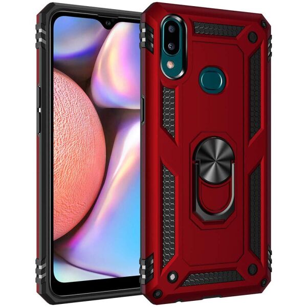 

Ударопрочный чехол Serge Ring for Magnet для Samsung Galaxy A10s Красный