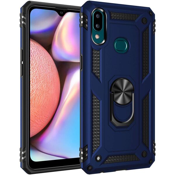 

Ударопрочный чехол Serge Ring for Magnet для Samsung Galaxy A10s Темно-синий