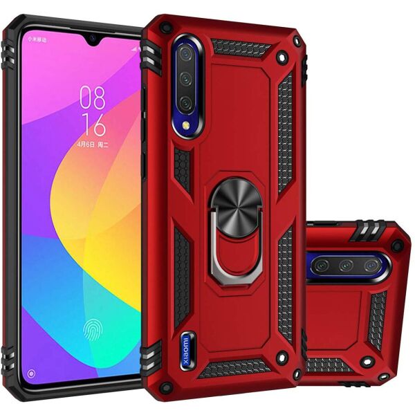

Ударопрочный чехол Serge Ring for Magnet для Xiaomi Mi A3 (CC9e) Красный