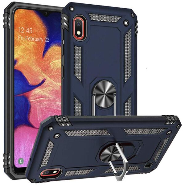 

Ударопрочный чехол Serge Ring for Magnet для Samsung Galaxy A10 (A105F) Темно-синий