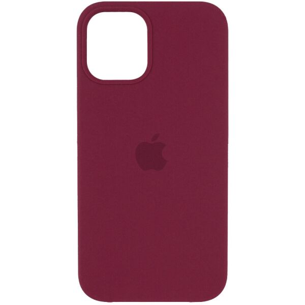 

Чехол Silicone Case (AA) для Apple iPhone 12 Pro / 12 (6.1") Бордовый / Plum