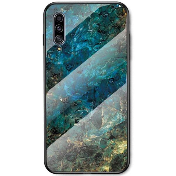 

TPU+Glass чехол Luxury Marble для Xiaomi Mi 9 Pro Морская волна / Голубой