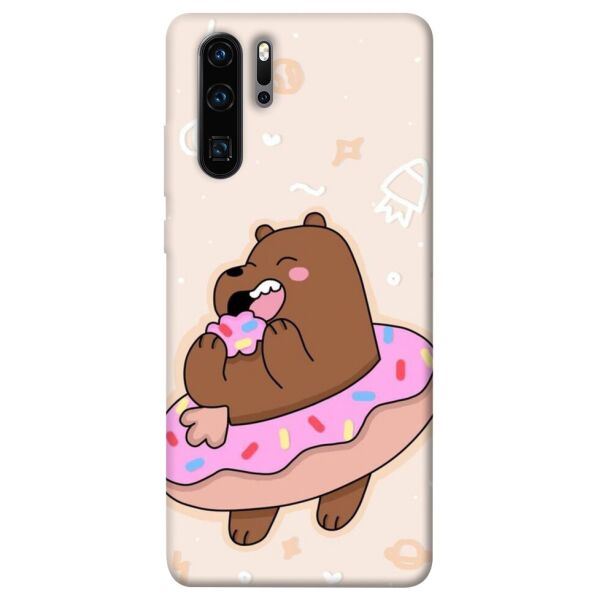 

Чехол itsPrint Мишка в пончике для Huawei P30 Pro
