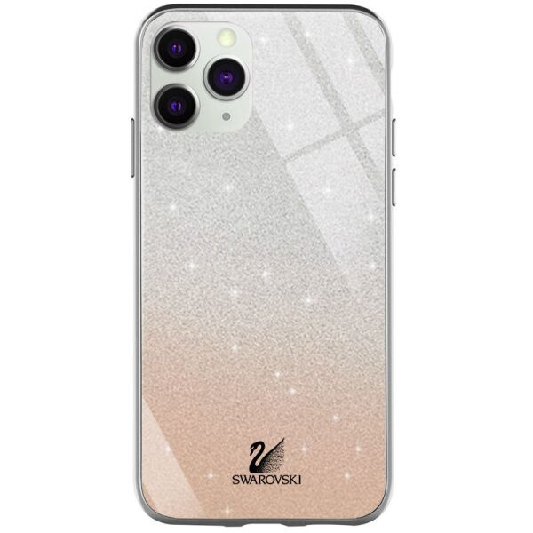 

TPU+Glass чехол Swarovski для Apple iPhone 11 Pro Max (6.5") Золотой