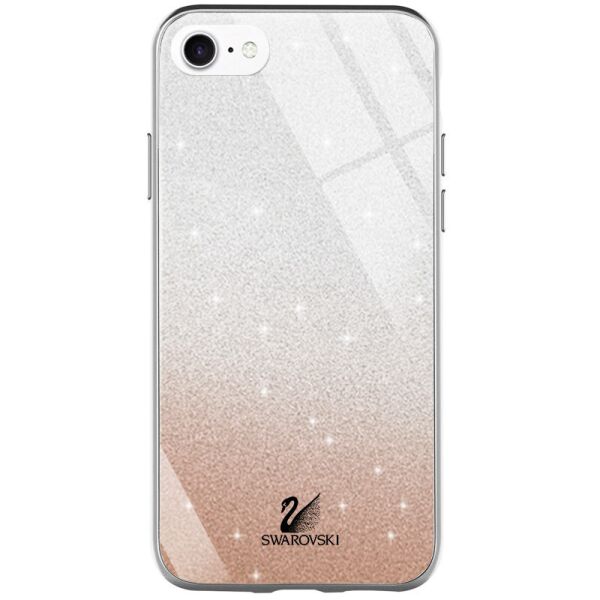 

TPU+Glass чехол Swarovski для Apple iPhone 7 / 8 / SE (2020) (4.7") Золотой