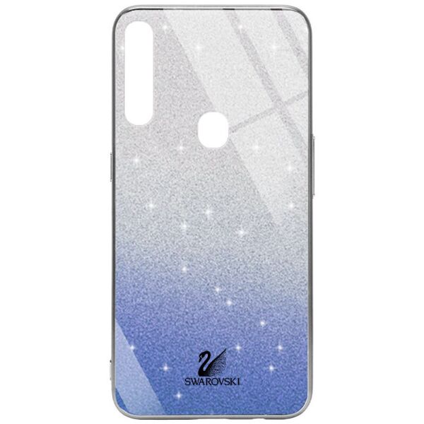 

TPU+Glass чехол Swarovski для Oppo A31 Синий