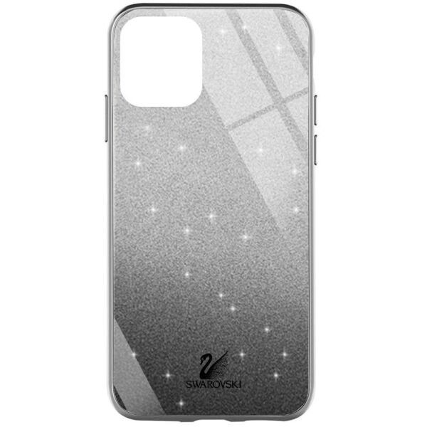 

TPU+Glass чехол Swarovski для Apple iPhone 12 Pro / 12 (6.1") Черный