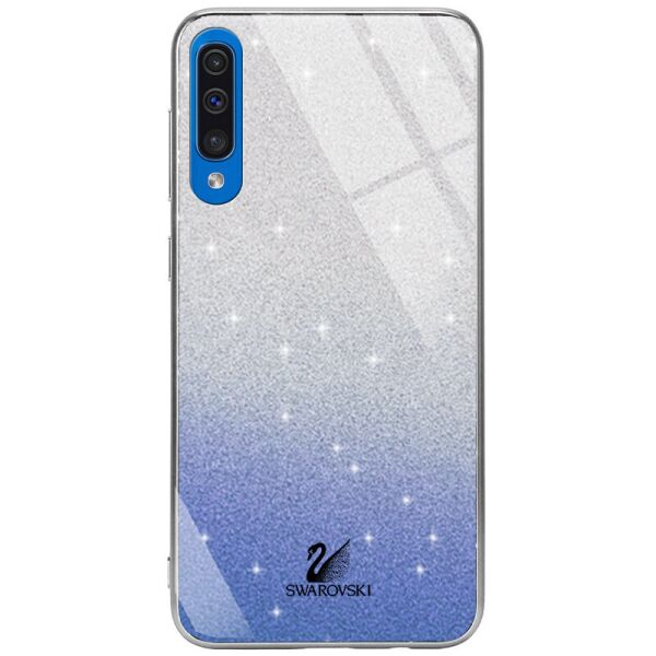 

TPU+Glass чехол Swarovski для Samsung Galaxy A50 (A505F) / A50s / A30s Синий
