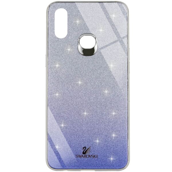 

TPU+Glass чехол Swarovski для Samsung Galaxy A10s Синий