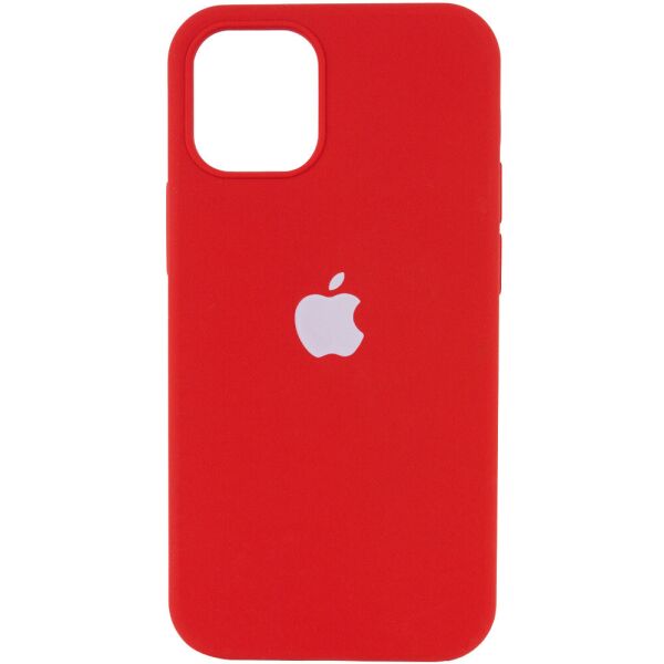 

Чехол Silicone Case Full Protective (AA) для Apple iPhone 12 Pro / 12 (6.1") Красный / Dark Red