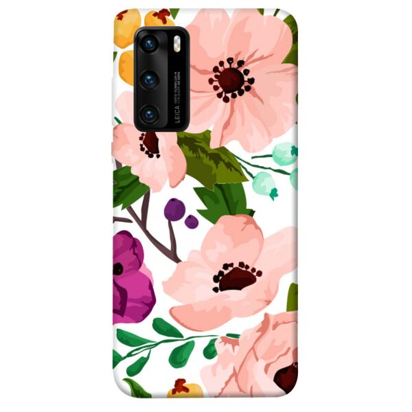 

Чехол itsPrint Акварельные цветы для Huawei P40