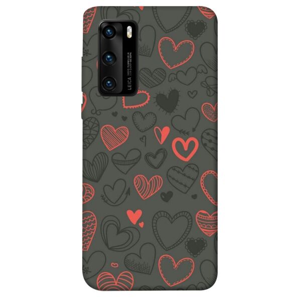 

Чехол itsPrint Милые сердца для Huawei P40