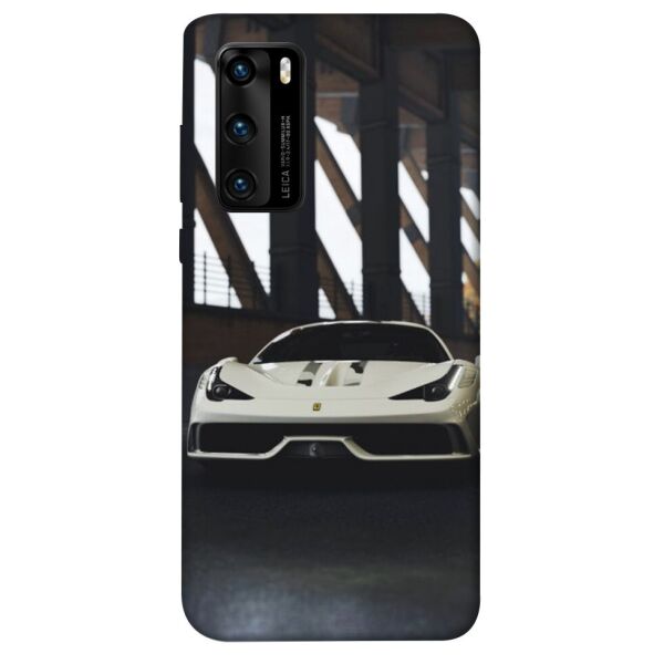 

Чехол itsPrint White sportcar для Huawei P40