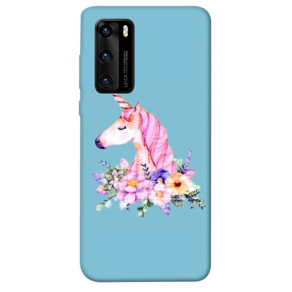 

Чехол itsPrint Счастливый единорог для Huawei P40