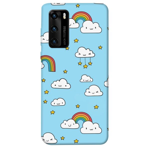 

Чехол itsPrint Облака и звезды для Huawei P40