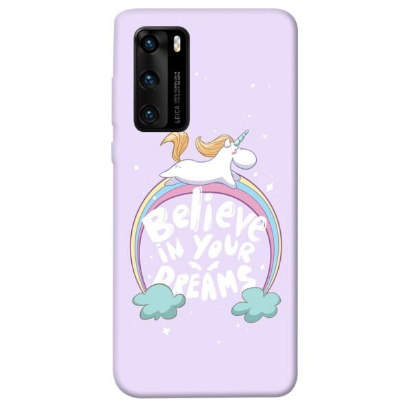 

Чехол itsPrint Believe in your dreams unicorn для Huawei P40