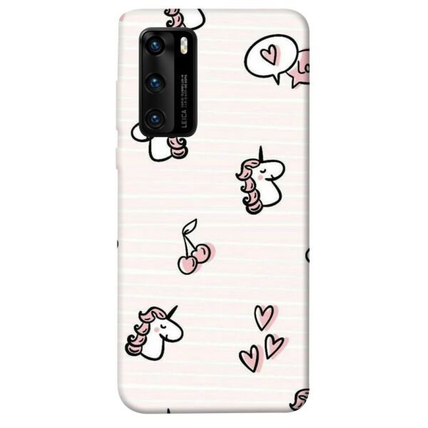 

Чехол itsPrint Паттерн единороги 4 для Huawei P40