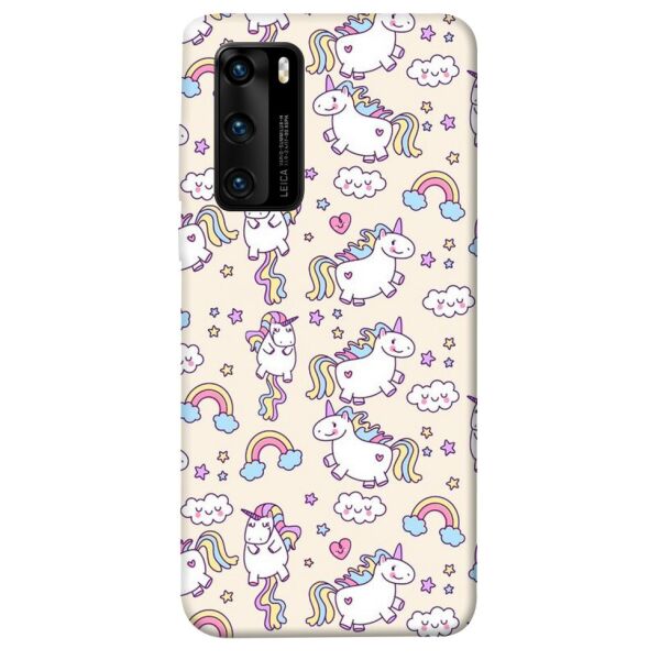 

Чехол itsPrint Паттерн единороги 3 для Huawei P40