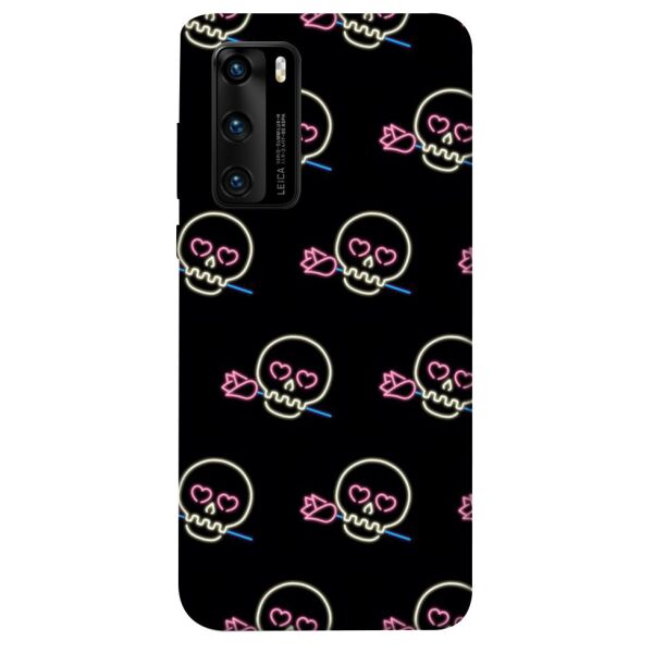 

Чехол itsPrint Череп с розой для Huawei P40