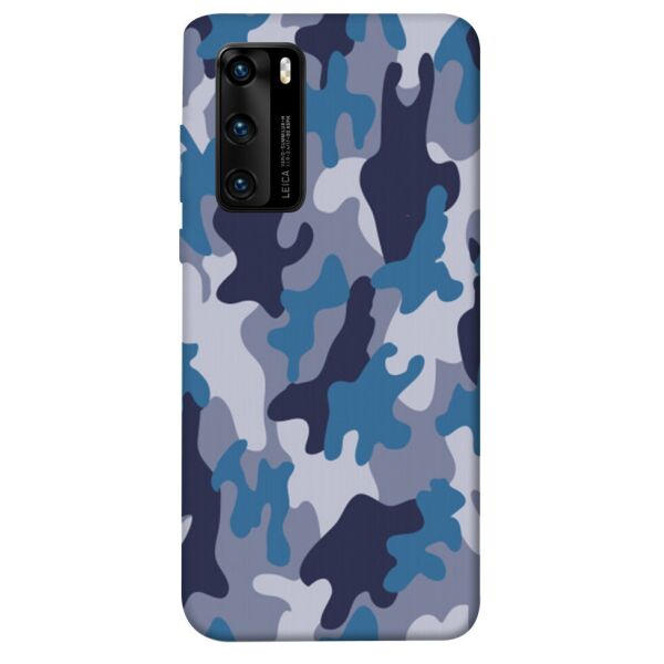 

Чехол itsPrint Синий камуфляж 2 для Huawei P40
