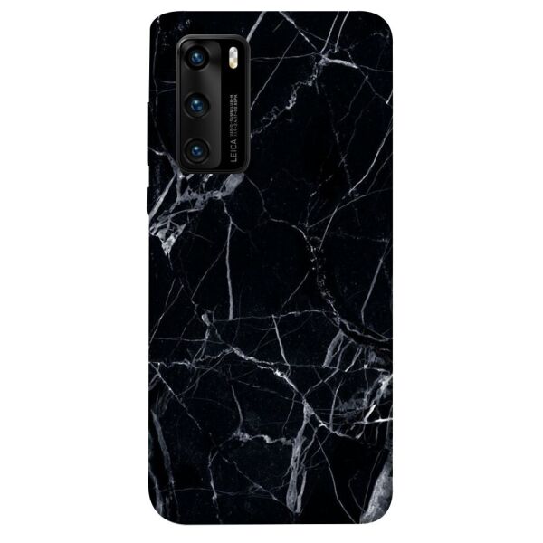 

Чехол itsPrint Черный мрамор 3 для Huawei P40