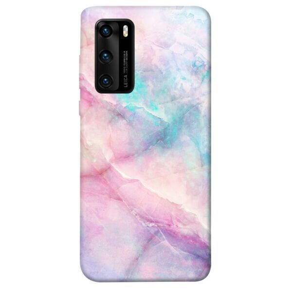 

Чехол itsPrint Розовый мрамор для Huawei P40