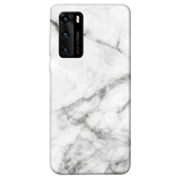 

Чехол itsPrint Белый мрамор 3 для Huawei P40