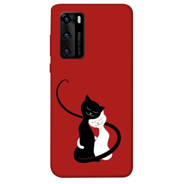 

Чехол itsPrint Влюбленные коты для Huawei P40