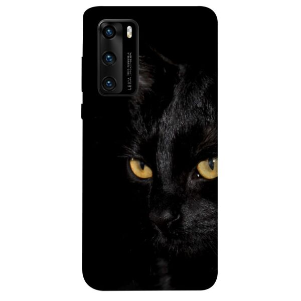 

Чехол itsPrint Черный кот для Huawei P40
