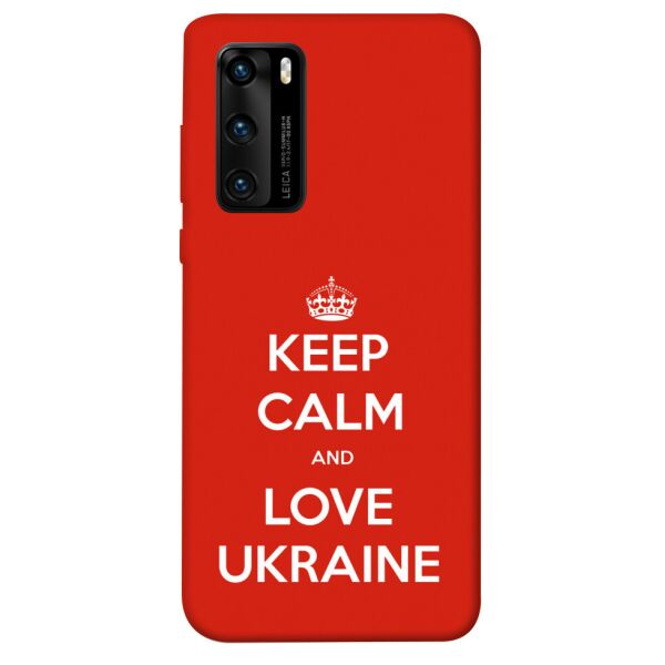 

Чехол itsPrint Keep calm and love Ukraine для Huawei P40