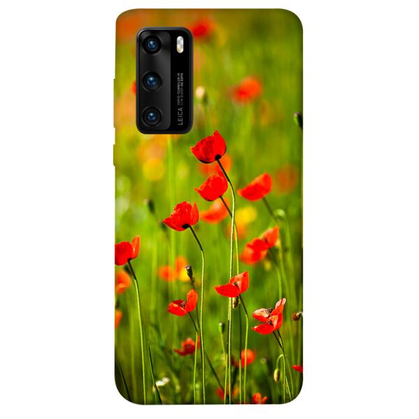 

Чехол itsPrint Маковое поле для Huawei P40