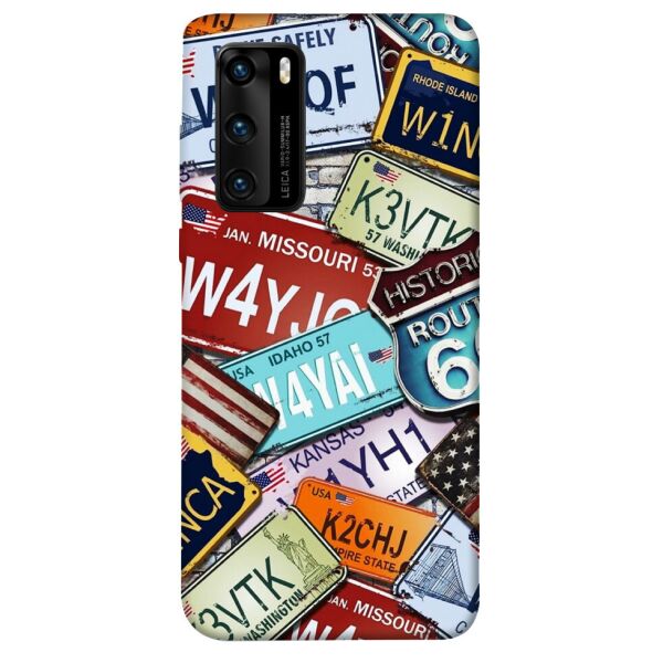 

Чехол itsPrint License plate для Huawei P40