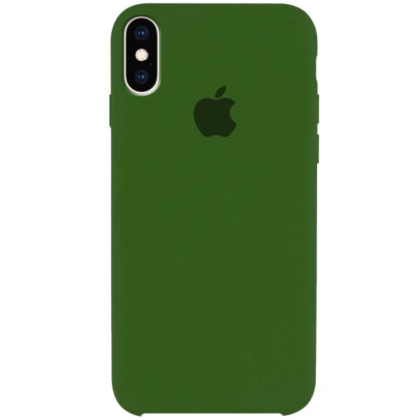 

Чехол Silicone Case (AA) для Apple iPhone XS Max (6.5") Зеленый / Army green