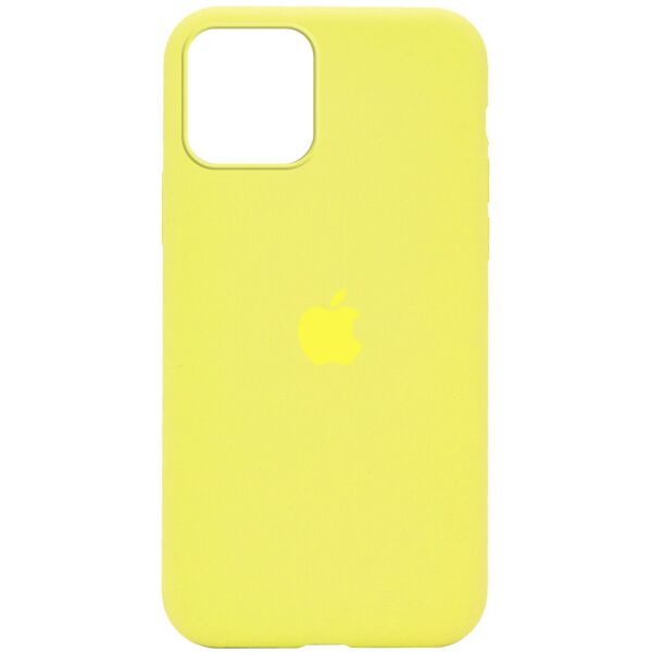 

Чехол Silicone Case Full Protective (AA) для Apple iPhone 12 Pro / 12 (6.1") Желтый / Bright Yellow