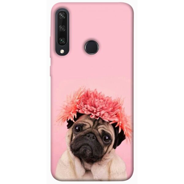 

Чехол itsPrint Мопс с цветами для Huawei Y6p