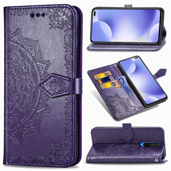 

Кожаный чехол (книжка) Art Case с визитницей для Xiaomi Redmi K30 / Poco X2 Фиолетовый