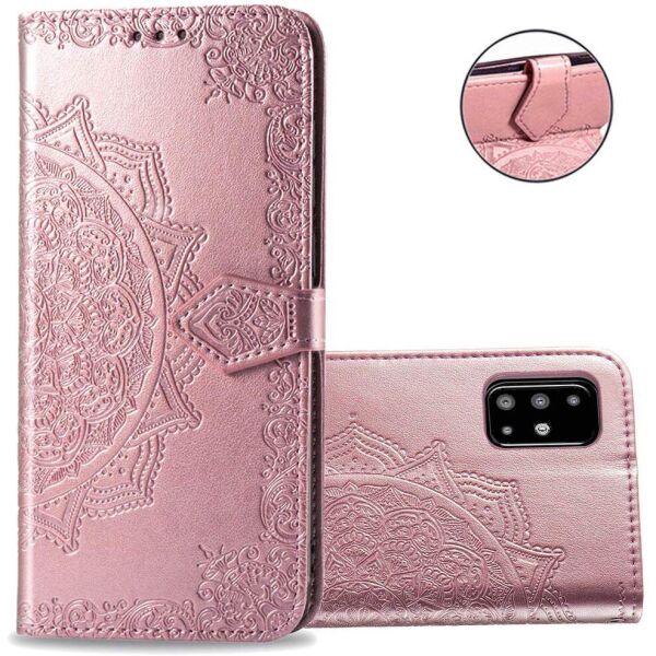 

Кожаный чехол (книжка) Art Case с визитницей для Samsung Galaxy A51 Розовый