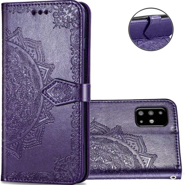 

Кожаный чехол (книжка) Art Case с визитницей для Samsung Galaxy A51 Фиолетовый